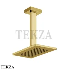 Gessi Rettangolo shower Верхний душ с потолочным кронштейном 20151-246, Gold PVD