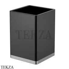 Boheme Q Стакан для зубных щеток настольный 10961-B-CR, черный-хром глянец