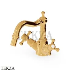 Zucchetti Delfi Смеситель для биде с донным клапаном Z46319.8008C40, золото глянец