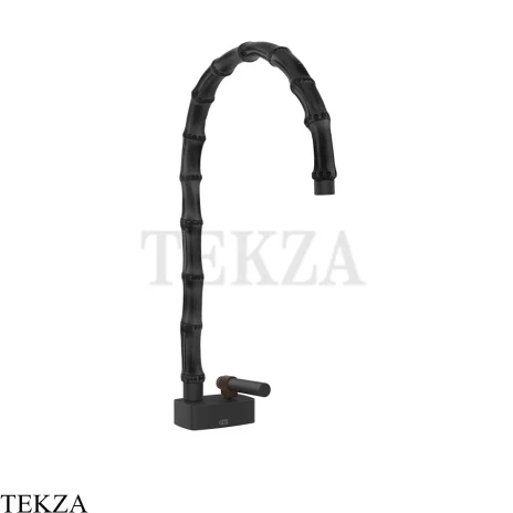 Gessi Jacqueline Смеситель для раковины высокий, без донного клапана 77303-299, черный матовый