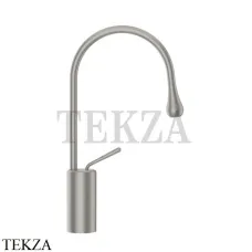 Gessi Goccia Смеситель для раковины высокий, без сливного гарнитура 33604-147, Chrome Brushed