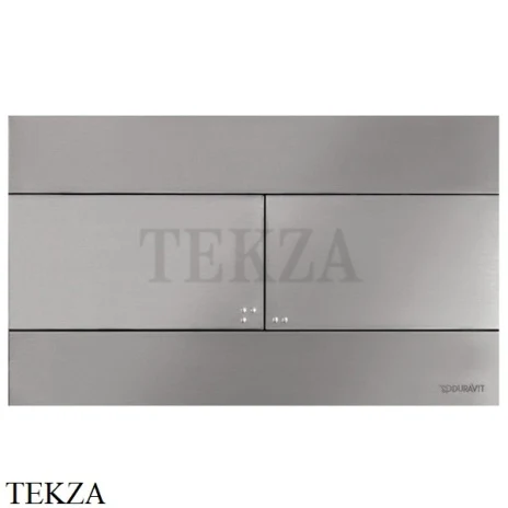 Duravit DuraSystem Клавиша смыва Beta 140, металл WD5140070000, нержавеющая сталь