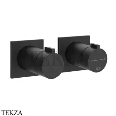 Gessi Inverso RIGATO Термостат для душа, 3 потока, внешняя часть 73036-299, Matte Black