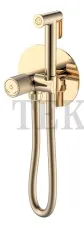 Boheme Tech Смеситель гигиенический автоматический TECH 157-G Gold Золото глянец