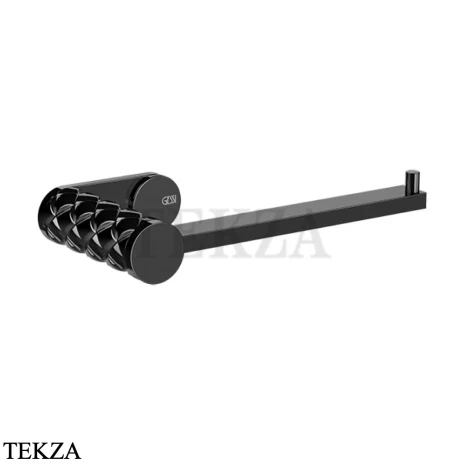 Gessi Pelle Tresse Держатель туалетной бумаги без крышки, 78555-706, Black Metal PVD