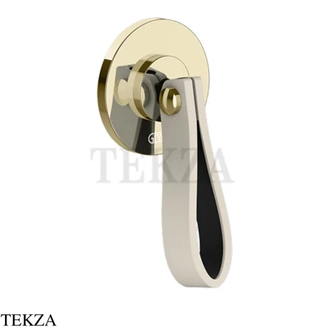Gessi Pelle Laccetto Смеситель-рычаг управления, внешняя часть, 78409-434, Crème/Brass PVD
