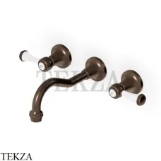 Zucchetti Agora Classic Смеситель для раковины, внешняя часть ZAM672.P21, brushed chocolate PVD