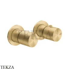 Gessi Habito CESELLO Термостат для душа на 2 потока, внешняя часть 70434-710, Brass PVD
