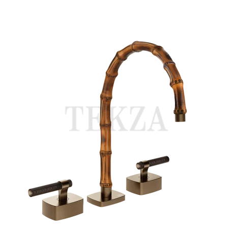Gessi Jacqueline Смеситель для раковины на 3 отв., без донного клапана 77215-761, бронза Coffee