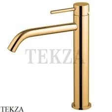 FIMA Carlo Frattini Spillo UP Смеситель для раковины, высокий, без гарнитура F3031LXSOS.1, Brushed gold