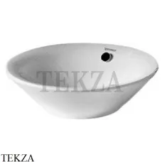 Duravit Starck 1 Раковина накладная, с переливом 0408530000, белый глянец