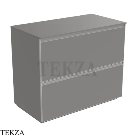 Flaminia Cubika тумба под раковину напольная 95×50×78,5 см, 2 ящика, серый Grey матовый