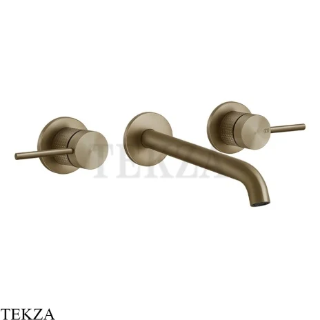 Gessi 316 CESELLO Смеситель для раковины излив длинный, внешняя часть 54494-791, Deep Bronze Brushed PVD