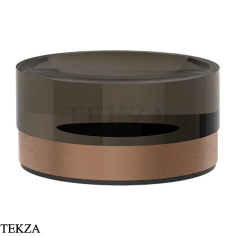 Gessi Perle Мыльница настольная круглая 74826-708, медь Brushed