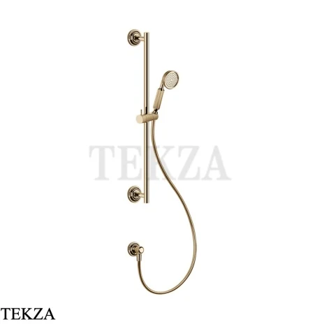 Gessi VENTI20 Штанга в комплекте с душевой лейкой, шланг, вывод 65141-735, Warm Bronze PVD