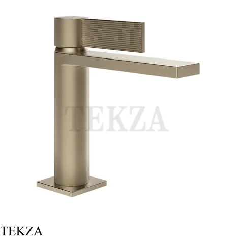 Gessi Inverso RIGATO Смеситель для раковины, с донным клапаном 73551-149, Finox Brushed Nickel