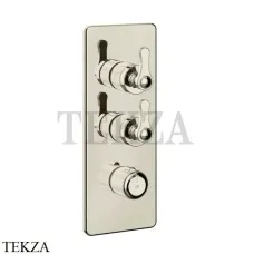 Gessi VENTI20 Термостат для душа, 2 поток, внешняя часть 65200-720, Nickel PVD