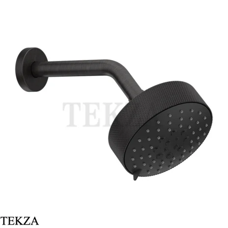Gessi ANELLO Верхняя лейка D12,9 см с кронштейном 63356-187, Aged Bronze