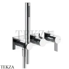 Gessi Inverso RIGATO Смеситель для душа, 2 потока, с гарнитуром, внешняя часть 73536-031, хром глянец