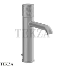Gessi Habito CESELLO Смеситель для раковины средний, с донным клапаном 70405-149, Finox Brushed Nickel