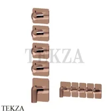 Newform Delta Zero Термостат для душа 4 потока, внешняя часть 69866E.58.061, PVD Copper Bronze