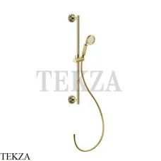 Gessi VENTI20 Штанга в комплекте с душевой лейкой, шланг 65143-246, Gold PVD