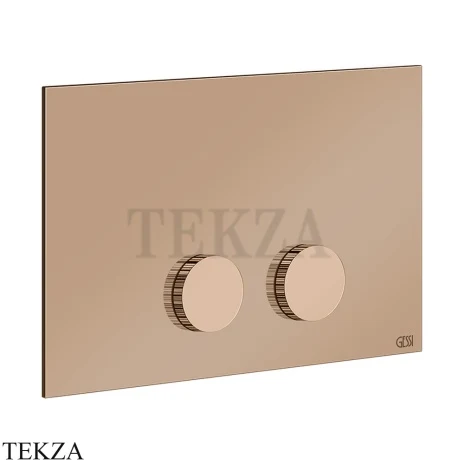 Gessi INGRANAGGIO Клавиша смыва для инсталляции Geberit Sigma 8 и Sigma 12, 54635-030, медь глянец