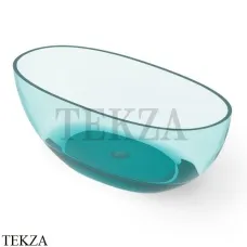 Dea Design Nature Ванна отдельностоящая овальная 165x80 Glasstech DD8628 1650 R8, Lake Water Blue R8