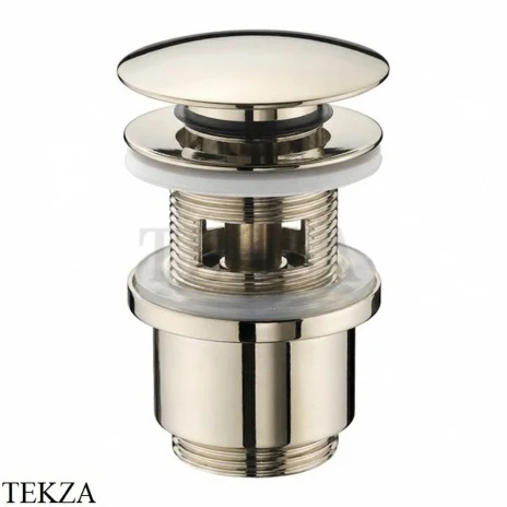 Nicolazzi Донный клапан клик-клак 1/4 с переливом 5558NL, Nickel глянец