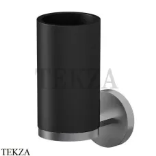 Newform X-Steel 316 Станкан настенный с держателем, композит 73206X.59.064, PVD Brushed gun metal Newform X-Steel 316 Станкан настенный с держателем, композит 73206X.59.064, PVD Brushed gun metal