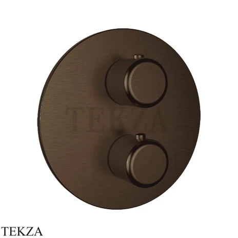Gessi Goccia Термостат для душа на 3 выхода, внешняя часть 33846-845, Dark Bronze