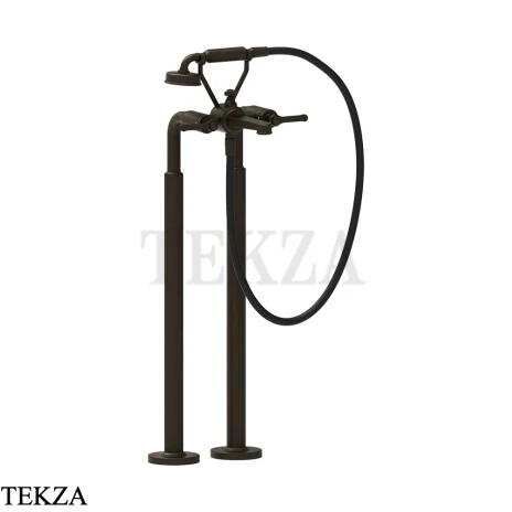 Gessi VENTI20 Смеситель для ванны напольный с гарнитуром 65128-187, Aged Bronze