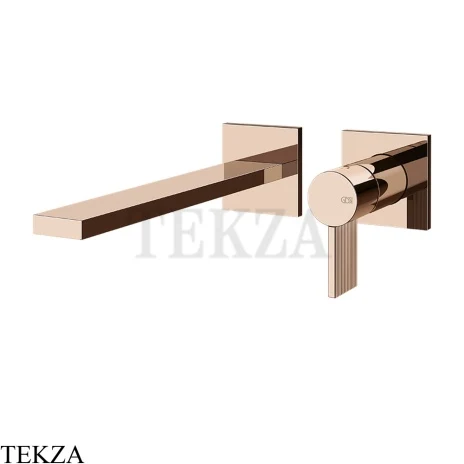 Gessi Inverso RIGATO Смеситель для раковины, внешняя часть 73588-030, Copper PVD