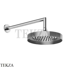 Gessi Inverso Diamantato Верхняя лейка с кронштейном D21,8 см 63448-031, хром глянец