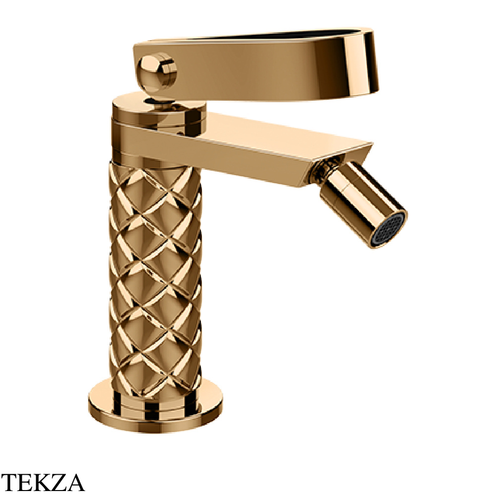 Gessi Pelle Laccetto Смеситель для биде, с донным клапаном Stop&Go, 78367-735, бронза глянец