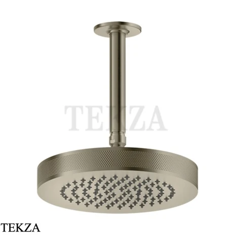 Gessi INCISO SHOWER Верхняя душевая лейка с кронштейном под размер 58188-149, Finox Brushed Nickel
