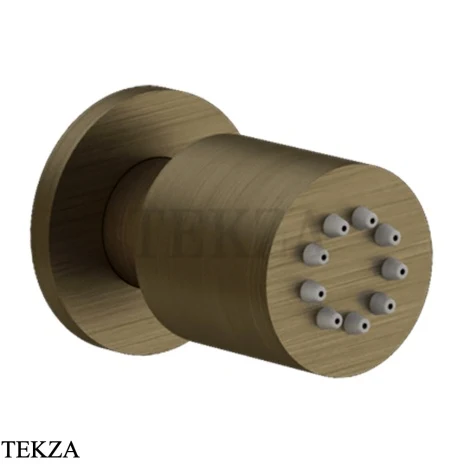 Gessi INCISO SHOWER Боковая форсунка поворотная 13375-713, Antique Brass