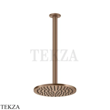 Gessi Goccia Верхний душ с потолочным кронштейном под размер 33664-708, Copper Br. PVD