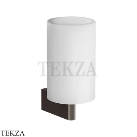 Gessi Origini Стакан настенный с держателем, белый 66407-707, Black Metal Brushed PVD