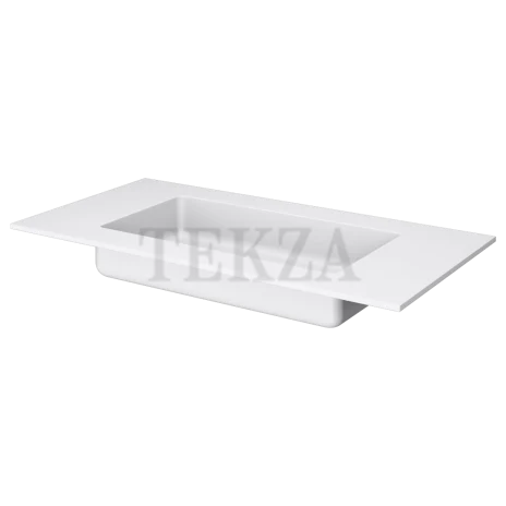 ARMADI ART QUATRO Раковина моноблок 101 см без отверстий под смеситель 793-100-W, WHITE (белый)