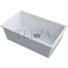 Omoikiri Okinoshima 76-U/I Кухонная мойка Natceramic прямоугольная 4997151 белый глянцевый