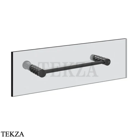 Gessi Pelle Tresse Полотенцедержатель для крепления на стекло, 30 см 78711-438, Nero/ Matte Black