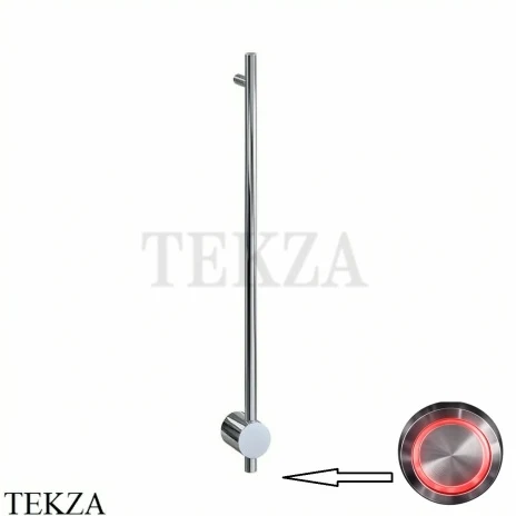 BRONER BRUNO H Электрический полотенцесушитель 80 с кнопкой, BR.007.080.0000.P, сталь глянец