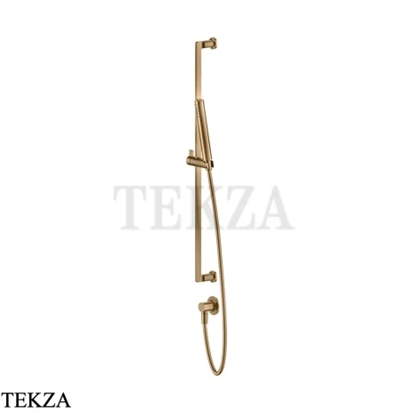 Gessi INCISO SHOWER Душевой гарнитур-штанга с выводом воды 58142-726, Warm Steel Br. PVD