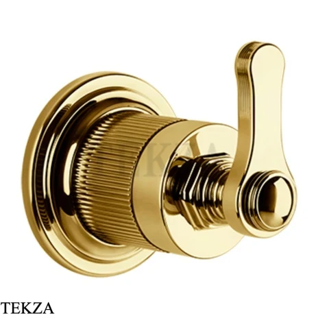 Gessi VENTI20 Вентиль запорный, 1 поток, внешняя часть 65247-246, Gold PVD