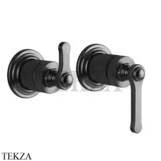 Gessi VENTI20 Смеситель для душа, 2 потока, вешняя часть 65038-707, Black Metal Brushed Gessi VENTI20 Смеситель для душа, 2 потока, вешняя часть 65038-707, Black Metal Brushed