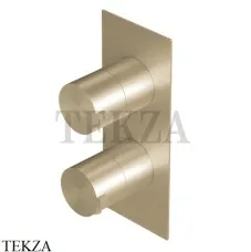Ritmonio Dot316 Термостат для душа на 1 поток, внешняя часть PR50HC102 ICX, Champagne Stainless Steel