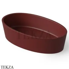 Dea Design Washbasins Раковина настольная овальная Solid Surface DD9036 600 17, Red Wine №17