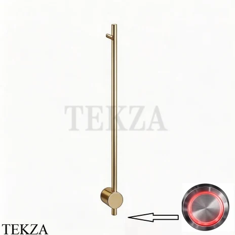 BRONER BRUNO H Электрический полотенцесушитель 80 с кнопкой, BR.007.080.0000.SH, шампань глянец