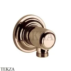 Gessi VENTI20 Вывод воды для душевого шланга 65169-735, Warm Bronze PVD